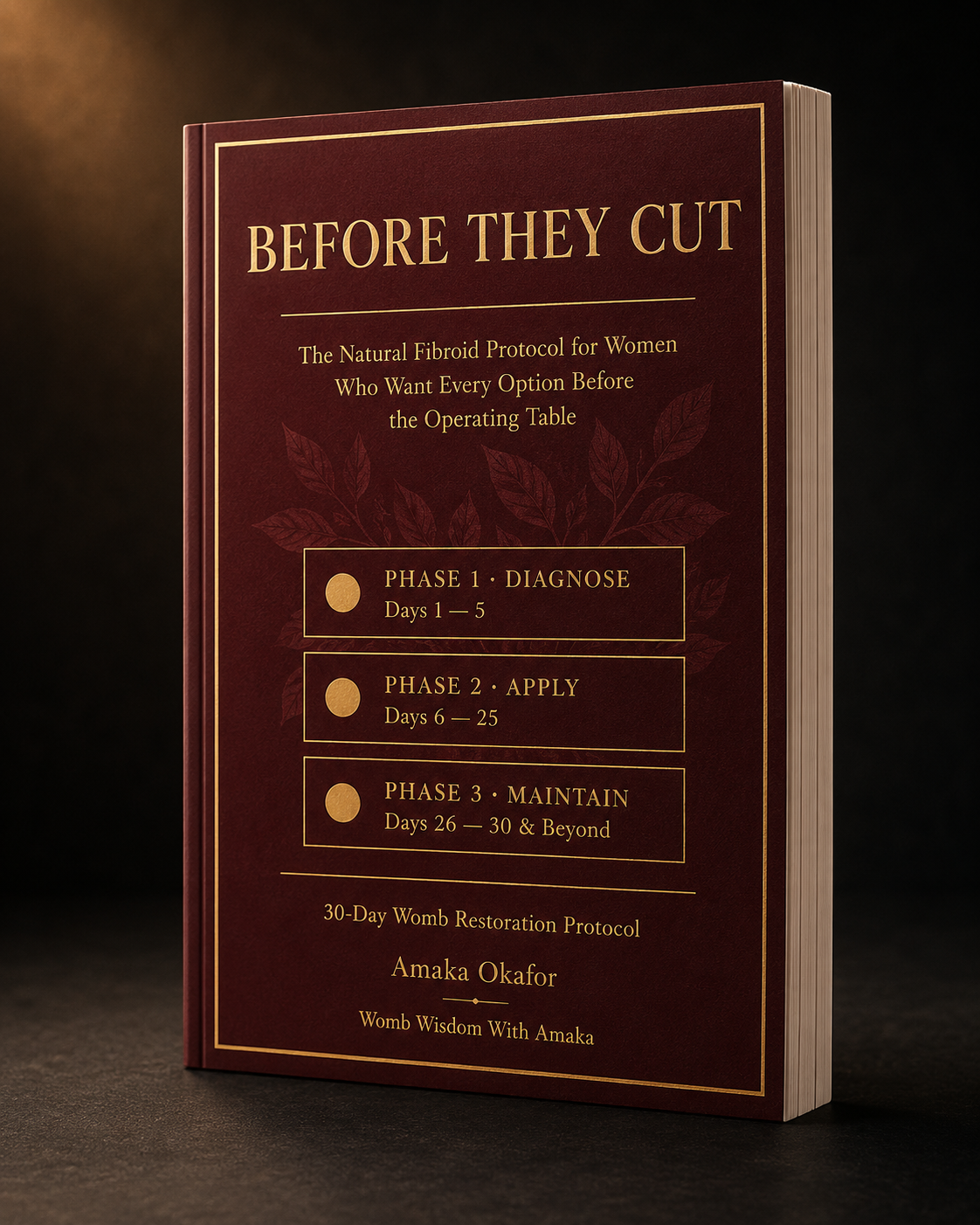 Before They Cut — 30-Day Natural Fibroid Protocol PDF